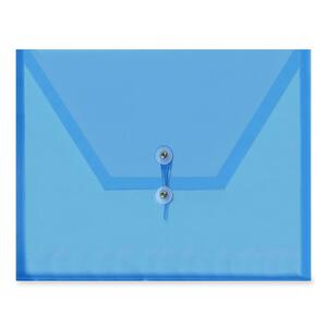 ITOYA PolyEnvelope Vinyl File Pocket - 8.5" x 11" - Letter - 1 Each - Transparent Blue
