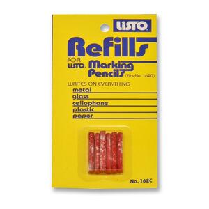 Listo Marking Pencil Refill - RedListo Marking Pencil 6 / CD