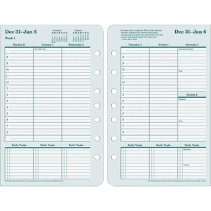 Black. White. Planner Refill