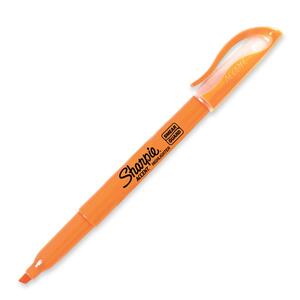 Sharpie Accent Liquid Highlighter - Micro Chisel Marker Point Style - Fluorescent Orange Ink - 1 Dozen