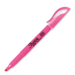Sharpie Accent Liquid Highlighter - Micro Chisel Marker Point Style - Fluorescent Pink Ink - 1 Dozen