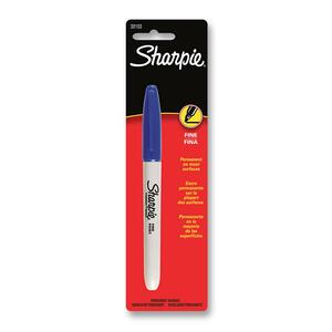 Sharpie Permanent Marker - Blue Ink - 1 / Card