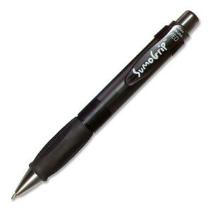 bruynzeel-sakura Sumo Grip Ballpoint Pen - 1 mm Pen Point Size - Black Ink - Gray Barrel - Each