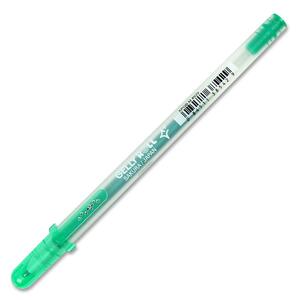 bruynzeel-sakura Gelly Roll Silver Shadow Rollerball Pen - 1 mm Pen Point Size - Green Ink - 1 Each