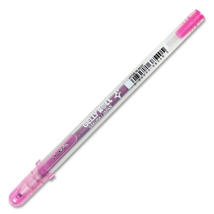 bruynzeel-sakura Gelly Roll Silver Shadow Rollerball Pen - 1 mm Pen Point Size - Pink Ink - 1 Each