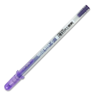 bruynzeel-sakura Gelly Roll Silver Shadow Rollerball Pen - 1 mm Pen Point Size - Purple Ink - 1 Each