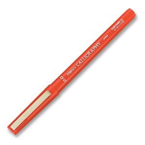 Marvy Calligraphy Marker - 2 mm Pen Point Size - Red Ink - Red Barrel - 1 Each