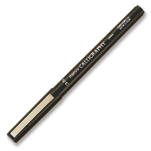 Marvy Calligraphy Marker - 3.5 mm Pen Point Size - Black Ink - Black Barrel - 1 Each