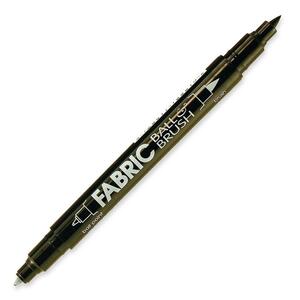 Marvy Double Ended Fabric Marker - Black Ink - 1 Each