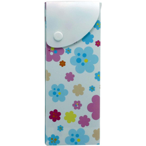 Uchida Ori Yoki Fat Flowers Pencil Case - 7.6" x 2.9" x 0.9" - Polypropylene