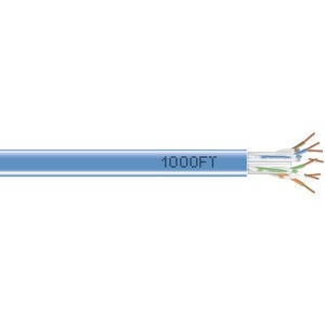 Black Box GigaTrue 550 Cat.6 Bulk Cable - Bare Wire - Bare Wire - 1000ft - Blue