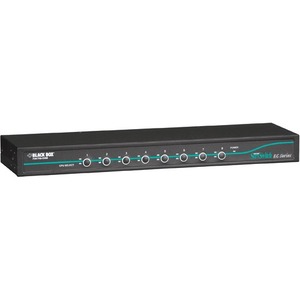Black Box ServSwitch EC KVM Switch - 8 x 1 - 8 x HD-15 Keyboard/Mouse/Video - 1U - Rack-mountable