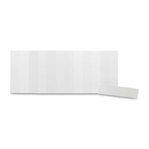 Kleer-Fax Side Tab Index Divider Blank Insert - Blank - 100 / Pack - White Tab