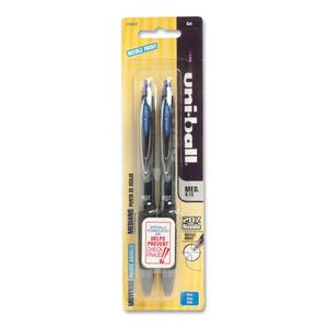 Uni-Ball 207 Gel Pen - Needle Pen Point Style - Blue Ink - 2 / Pack