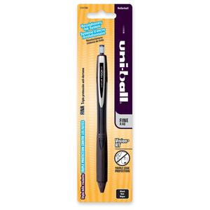 Uni-Ball Vision RT Rollerball Pen - 0.6 mm Pen Point Size - Black Ink - 1 / CD