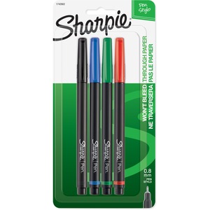 Sharpie Permanent Marker - Assorted Ink - 4 / Pack