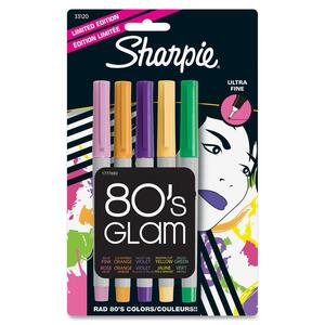 Sharpie Permanent Marker - Assorted Ink - 5 / Pack