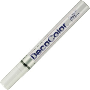 Marvy DecoColor Paint Marker - White Ink - 1 Dozen
