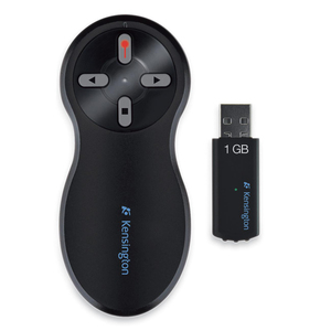 Kensington 72336 Wireless Presenter with Laser Pointer - Laser - USB - 4 x Button - Black