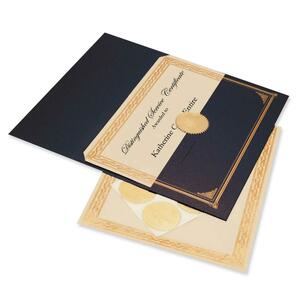 Geographics Gold Foil Embossed Award Certificate Kit - 8.5" x 11" - Laser, Inkjet Compatible - Metallic Gray with Golden Seal