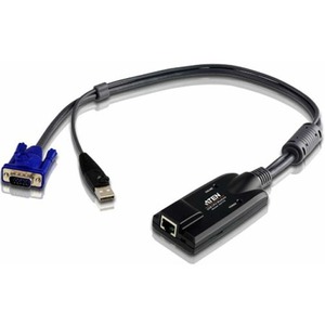 Aten KVM Adapter Cable - RJ-45 Female Network, Type A Male USB, HD-15 Male VGA