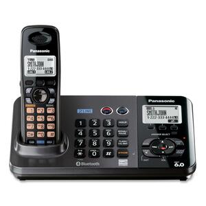 Panasonic KX-TG9381T Cordless Phone - 2 x Phone Line(s) - Black