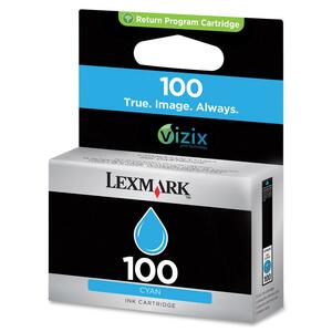 Lexmark No. 100 Return Program Ink Cartridge - Inkjet - Cyan