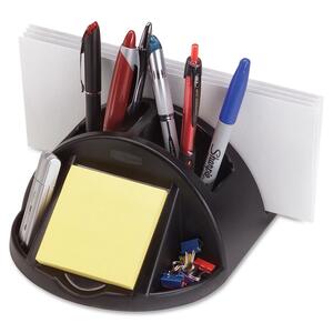 Rubbermaid Regeneration Desk Director - 5.12" x 5.25" x 5.87" - 6 Compartment(s) - Plastic - Black