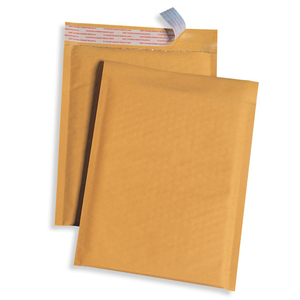 Quality Park Redi-Strip Bubble Padded Mailer - #6 (12.5" x 19") - Self-sealing - Kraft - 25 / Carton