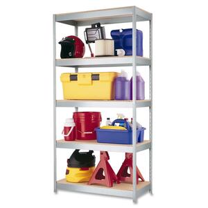Hirsh 1000 Boltless Shelves - 36" x 18" x 72" - Steel, Particleboard - 5 x Shelf(ves) - Rust Resistant