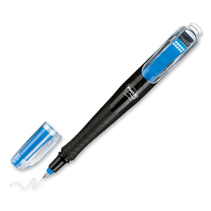 3M Post-it Flag Gel Pen - Blue Ink - Black Barrel - 1 Pack