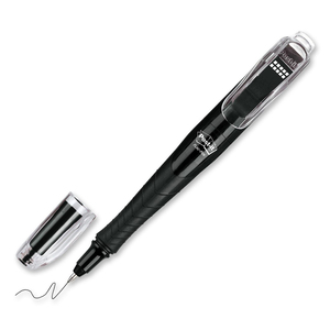 3M Post-it Flag Gel Pen - 0.7 mm Pen Point Size - Black Ink - Black Barrel - 1 Pack