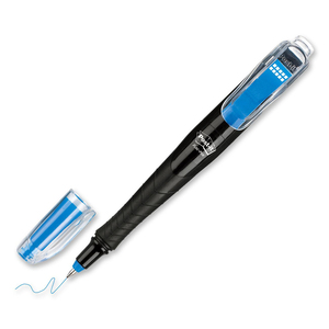3M Post-it Flag Gel Pen - 0.7 mm Pen Point Size - Blue Ink - Black Barrel - 1 Pack