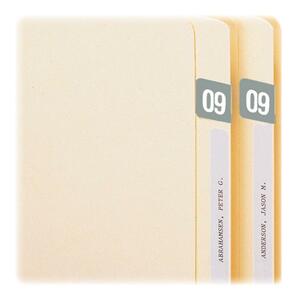 Smead ETYJ Color Coded Label - 1.5" Width x 0.75" Length - 500/Roll - 48 / Carton - Gray