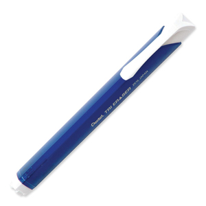 Pentel ZE15 Tri Eraser - Lead Pencil Eraser - Refillable - Non-abrasive, Quiet, Retractable - 1 Each - Blue
