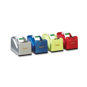 Silver. Red. Blue. Green. Desktop Tape Dispenser