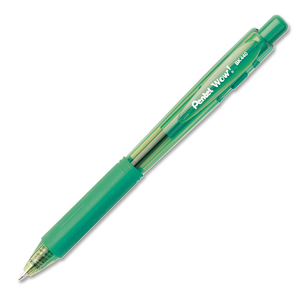 Pentel WOW! Retractable Ballpoint Pen - Green Ink - 1 Each