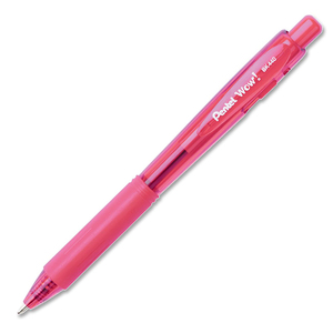 Pentel WOW! Retractable Ballpoint Pen - Pink Ink - 1 Each
