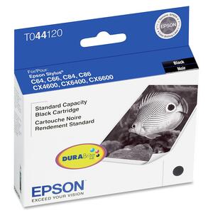 Epson T0441 Black Ink Cartridge - Inkjet - 380 Page - Black - 1