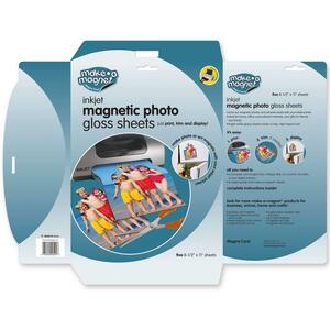 MagnaCard Magnetic Photo Paper - Letter - 8.5" x 11" - Glossy - 5 x Sheet