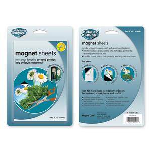 MagnaCard Magnetic Sheet - 6" x 4" - Rubber