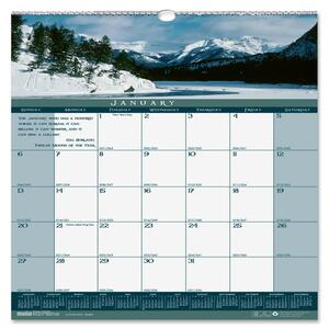 House of Doolittle Landscapes Wall Calendar - Monthly - 12" x 12" - January till December - 1 Month Per 1 Page(s)