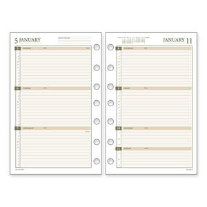 Day Runner PRO Planner Refill - Weekly - 3.75" x 6.75" - January till December - 7:00 AM to 6:00 PM - 1 Week Per 2 Page(s)