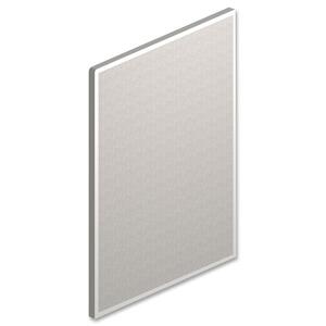 Maxon Parallel Office Panel System - 36" Width x 2" Depth x 42" Height - Silver Gray - Polyester