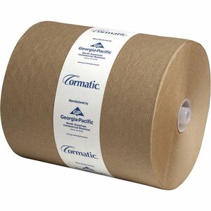 Cormatic Hardwound Roll Towel - Paper Towel - 1 Ply - 900 sheets/roll - 702ft x 8.25" - Brown