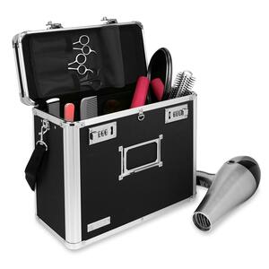 Vaultz Shear Security Locking Style Tote - External Dimensions 12.5" Height x 14" Width x 7.25" Depth - Steel - Black