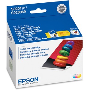 Epson Tri-color Ink Cartridge - Inkjet - 300 Page - Cyan, Magenta, Yellow - 1