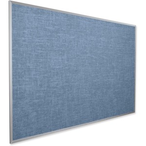 Balt Vin-tak Tackboard - 4ft x 8ft - Vinyl Surface - Anodized Aluminum Frame - Pacific Blue