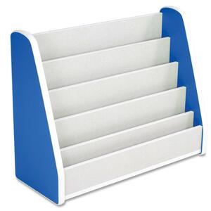 Balt Brite Kids 34532 Book Stand - 37" x 14" x 29" - 5 x Shelf(ves) - Royal Blue, White