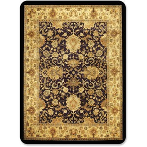 Deflect-o Harbour Pointe Meridian Rectangular Chairmat - 60" Length x 46" Width x 0.25" Thickness Overall - Vinyl - Black
